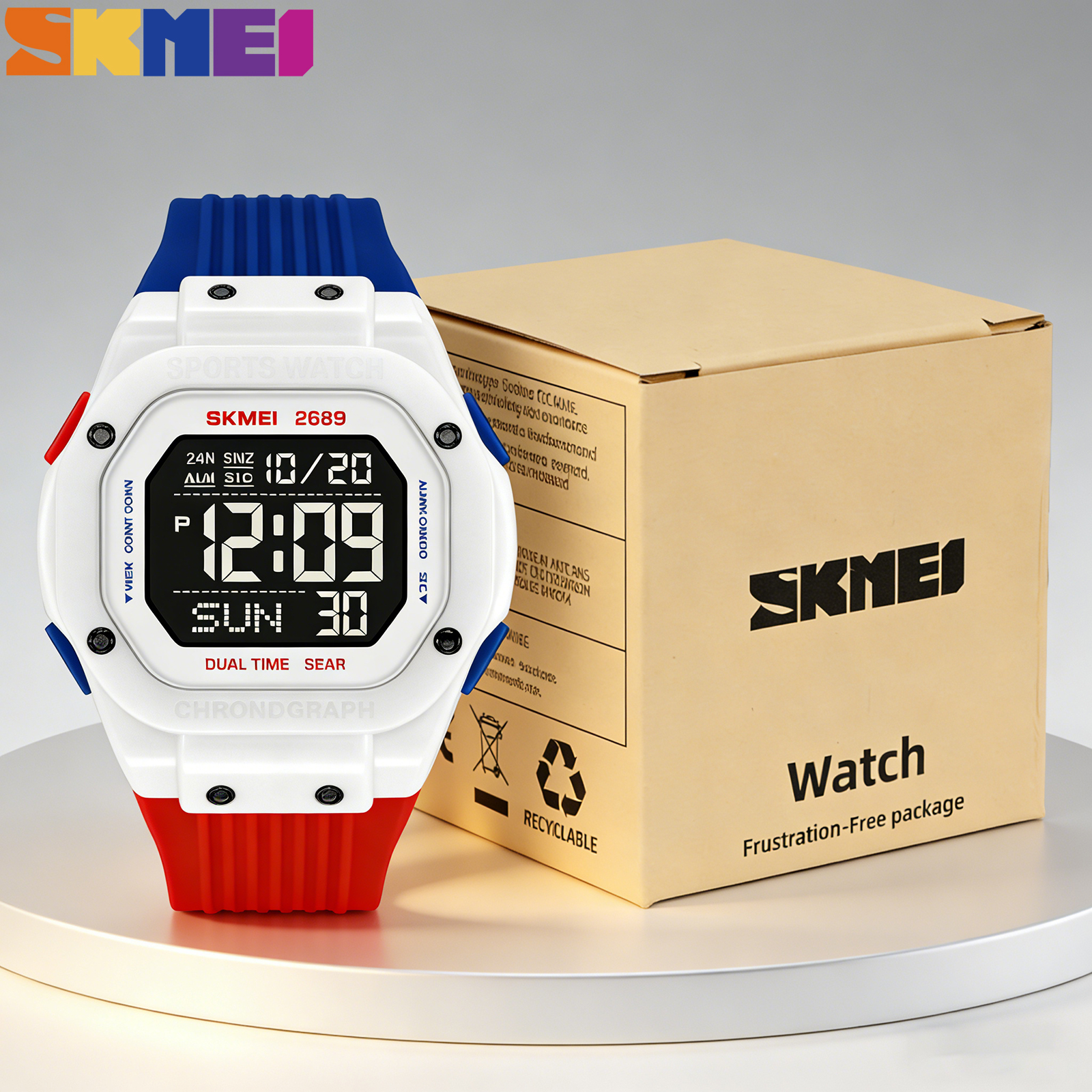 SKMEI 2689 Fashion Wristwatch  - Outdoor Lighting For Steps incelemesi ve fiyatı