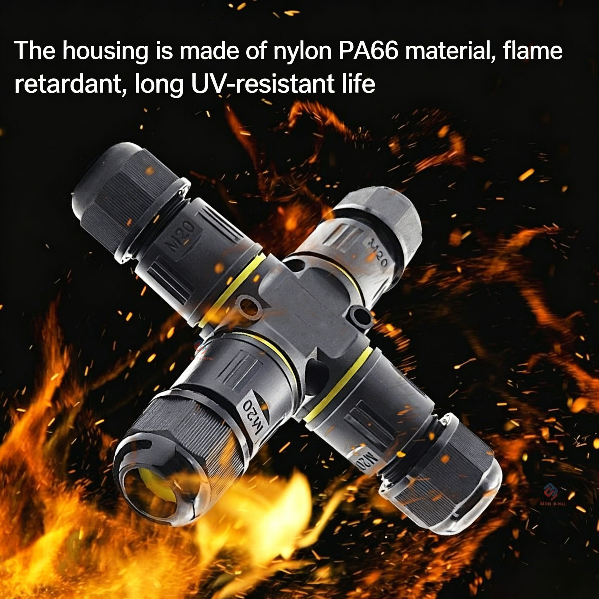 IP68 4-Way Cross Waterproof Co - Outdoor Lighting Wire Connectors incelemesi ve fiyatı