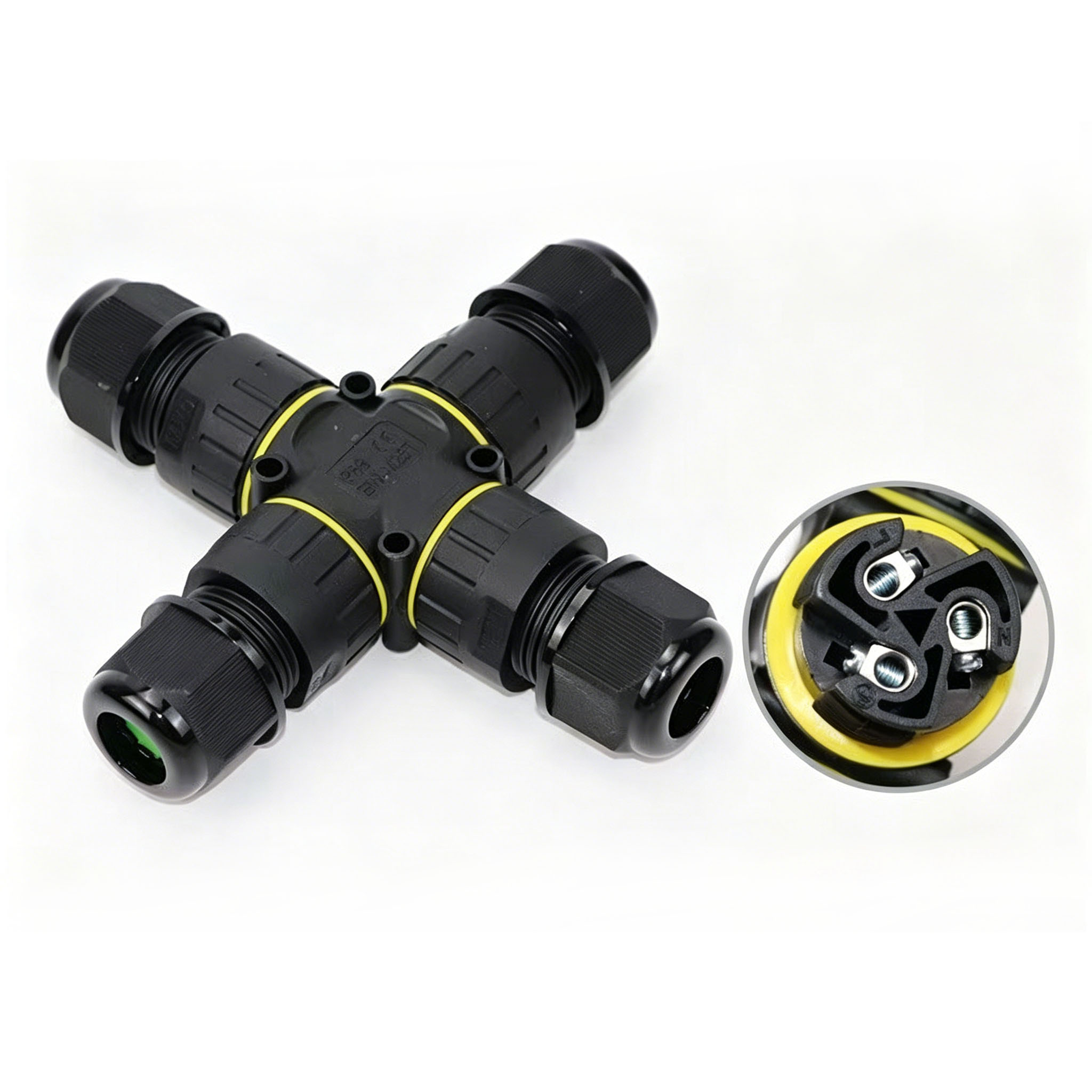 IP68 4-Way Cross Waterproof Co - Outdoor Lighting Wire Connectors incelemesi ve fiyatı